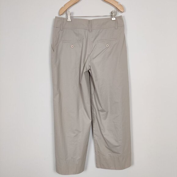 Vintage Spoza Women's Pleated Wide Leg Cream Pants Size EU 40 Old Money Cotton - Picture 2 of 11